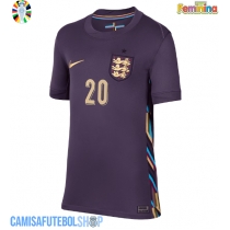 Camisa de time de futebol Inglaterra Jarrod Bowen #20 Replicas 2º Equipamento Feminina Europeu 2024 Manga Curta